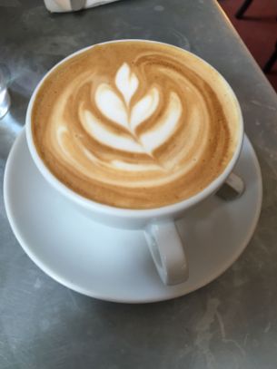 My favorite latte of the trip, served at Hatch and Sons.